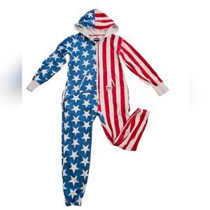 Tipsy Elves USA Stars and Stripes Jumpsuit sz M. unisex